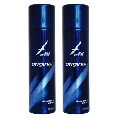 Blue Stratos Deodorant Original 150g Pack of 2