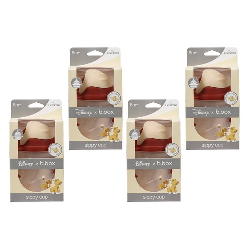 B.Box 240mL Disney Sippy Cup The Lion King Pack of 4