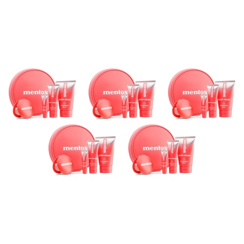 Mentos Stay Fresh Travel Pack Watermelon 4 Piece Set Bundle of 5