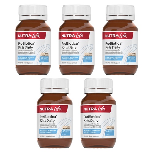Nutra-Life Probiotica Kids Daily 60 Tablets Pack of 5