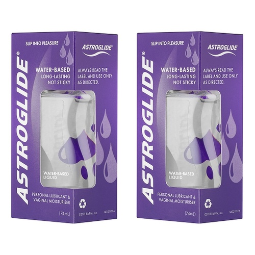 Astroglide Personal Lubricant & Vaginal Moisturiser 74mL x 3 Bundle of 2