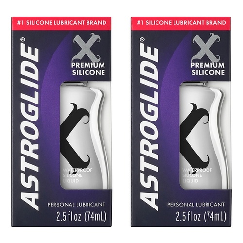 Astroglide X Premium Silicone Liquid 74mL x 3 Bundle of 2
