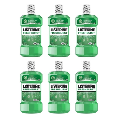 Listerine Freshburst Antibacterial Mouthwash 750mL x 2 Bundle of 6