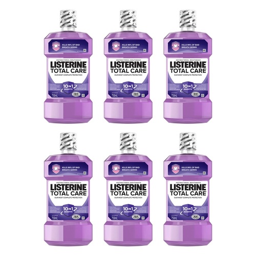 Listerine Total Care Antibacterial Mouthwash 750mL x 2 Bundle of 6