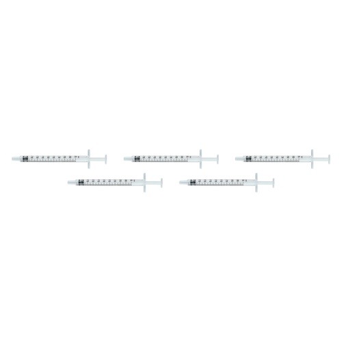 Terumo Syringe NN 1mL TB 100 Pack Bundle of 5