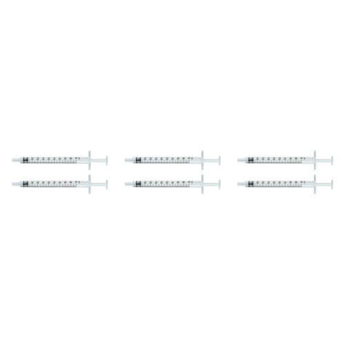 Terumo Syringe NN 1mL TB 100 Pack Bundle of 6