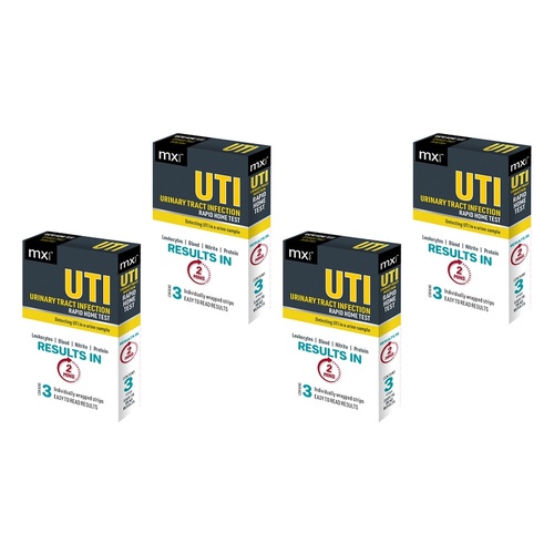 MX Health Medinox UTI Test 3 Pack Bundle of 4
