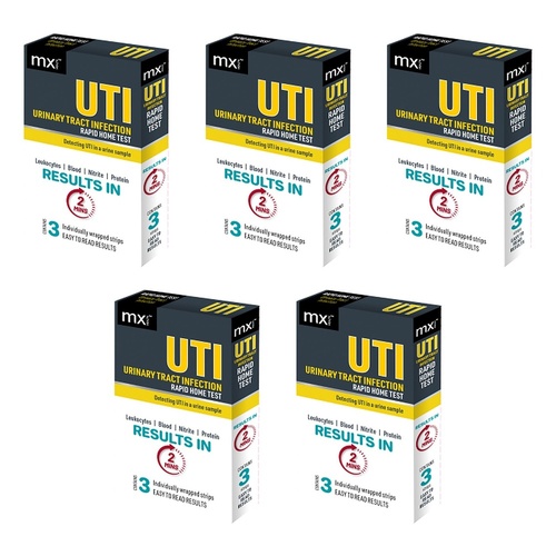 MX Health Medinox UTI Test 3 Pack Bundle of 5