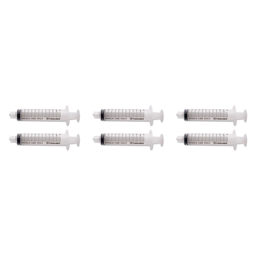 Terumo Syringe NN 10mL LL 100 Pack Bundle of 6