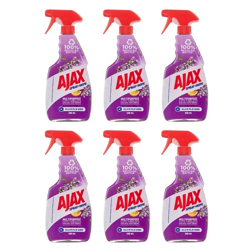 Ajax Spray n' Wipe Lavender & Citrus 500mL Pack of 6