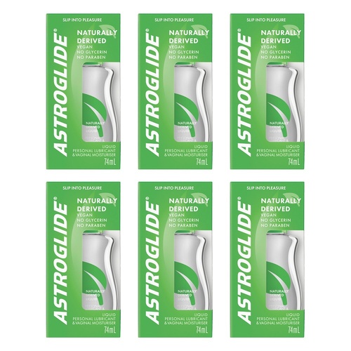 Astroglide Naturally Derived Liquid 74mL x 6 Bundle of 6
