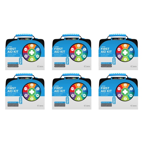 AERO Aerokit 3 Series Black First Aid Kit Pack of 6