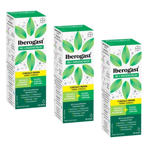 Iberogast IBS + Digestive Relief 100mL Pack of 3