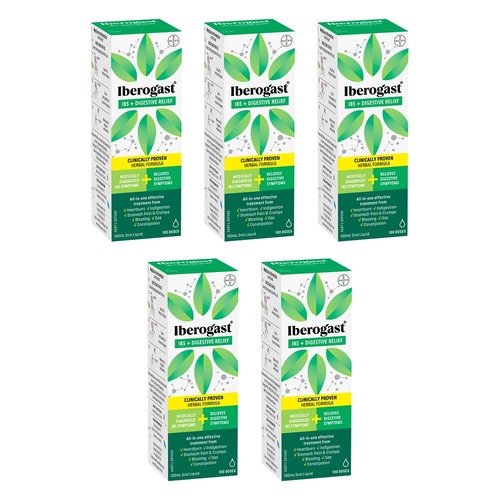 Iberogast IBS + Digestive Relief 100mL Pack of 5