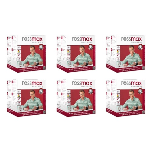 Rossmax Automatic Wrist Blood Pressure Monitor Deluxe Pack of 6