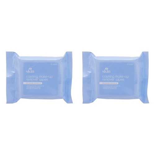 Pharmacy Health Calming Make-Up Remover Wipes 25 Pack Bundle of 2