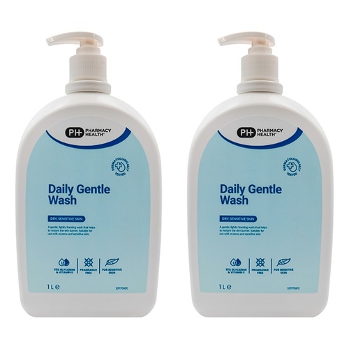 Pharmacy Health Daily Gentle Wash 1L Pack of 2