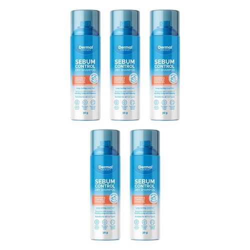 Dermal Therapy Sebum Control Dry Shampoo 30g Pack of 5