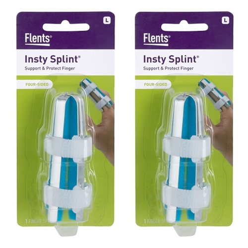 Flents Four-Sided Finger Splint Large Pack of 2