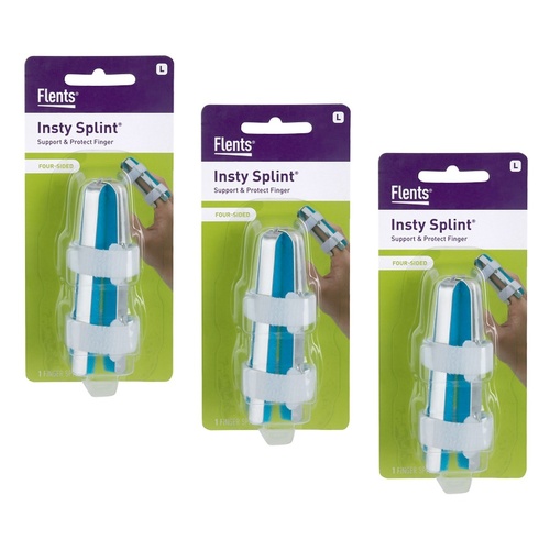 Flents Four-Sided Finger Splint Large Pack of 3