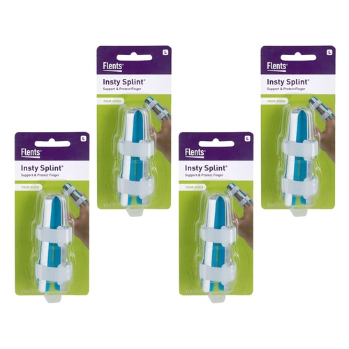 Flents Four-Sided Finger Splint Large Pack of 4