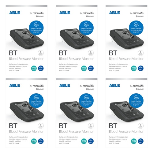 Able Bluetooth Blood Pressure Monitor Pack of 6