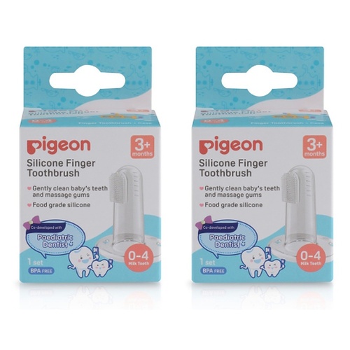 Pigeon Silicone Finger Toothbrush Pack of 2