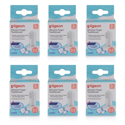 Pigeon Silicone Finger Toothbrush Pack of 6