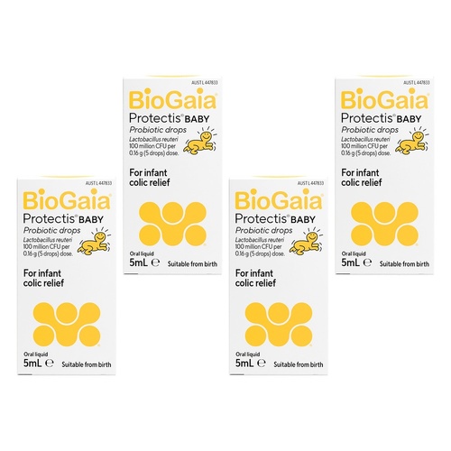 BioGaia Protectis Baby Probiotic Drops 5mL Pack of 4