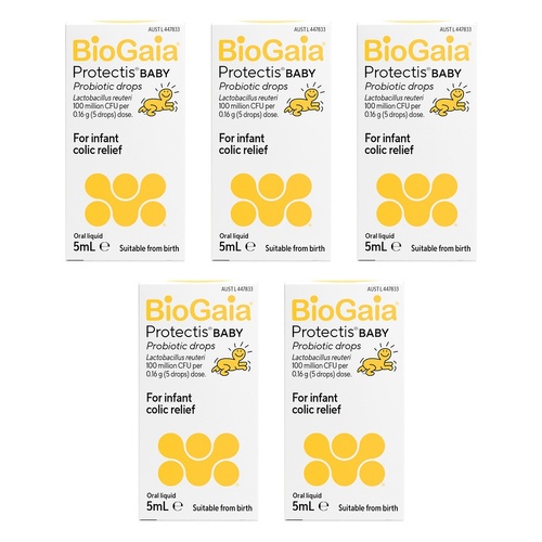 BioGaia Protectis Baby Probiotic Drops 5mL Pack of 5