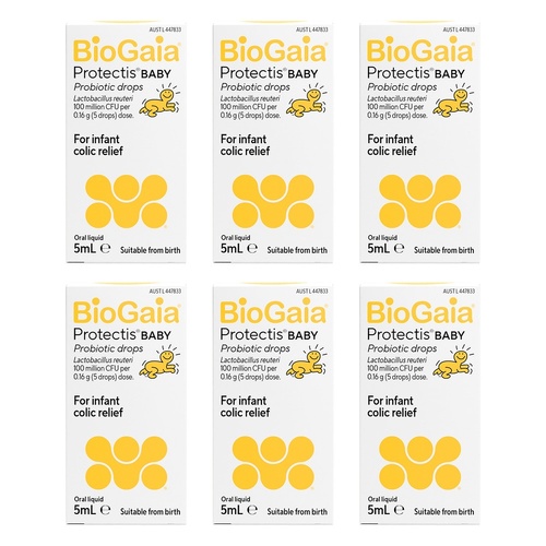 BioGaia Protectis Baby Probiotic Drops 5mL Pack of 6
