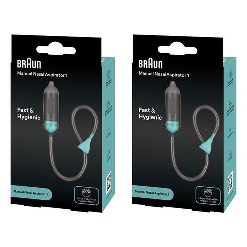 Braun Manual Nasal Aspirator Pack of 2