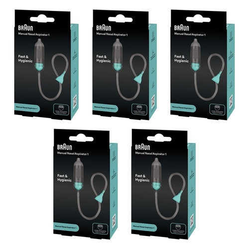 Braun Manual Nasal Aspirator Pack of 5