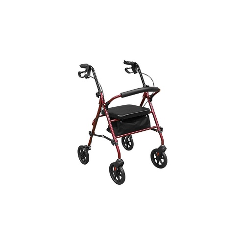 Making Life Easy Rollator 8 Height Adjustable Burgundy