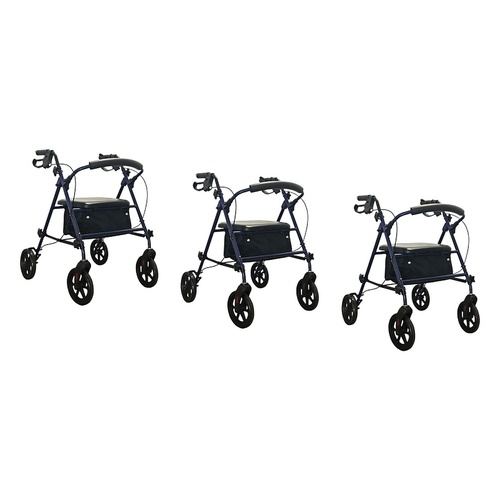 Making Life Easy Rollator Height Adjustable Blue Pack of 3