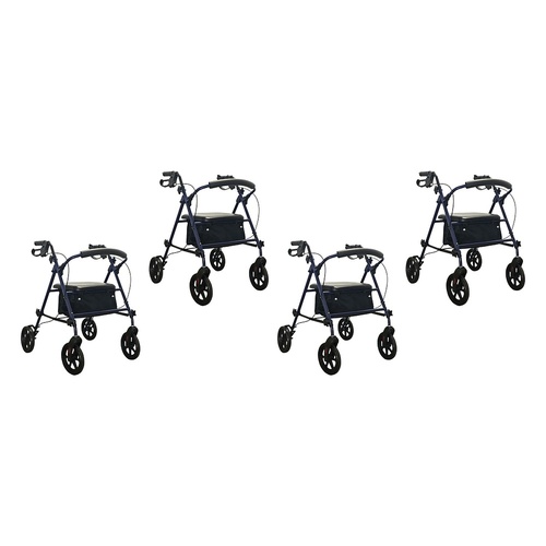 Making Life Easy Rollator Height Adjustable Blue Pack of 4