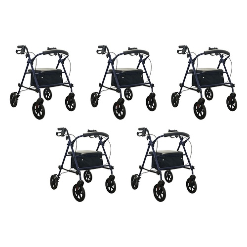 Making Life Easy Rollator Height Adjustable Blue Pack of 5