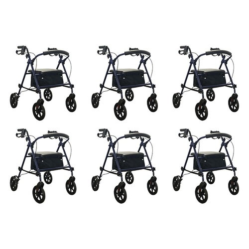 Making Life Easy Rollator Height Adjustable Blue Pack of 6