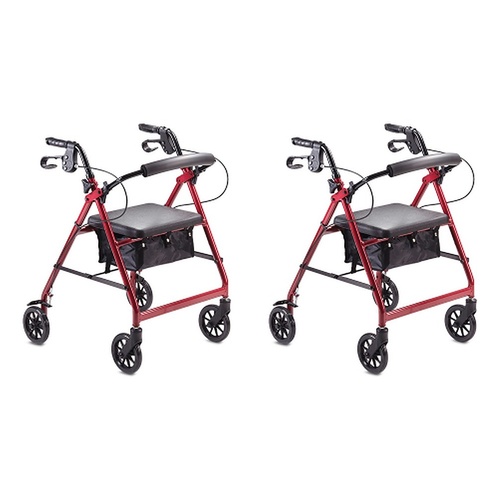 Making Life Easy Rollator 6 Burgundy Pack of 2