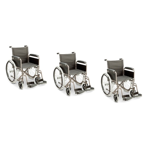 Making Life Easy Wheelchair Steel Self Propelled Titanium Pack of 3