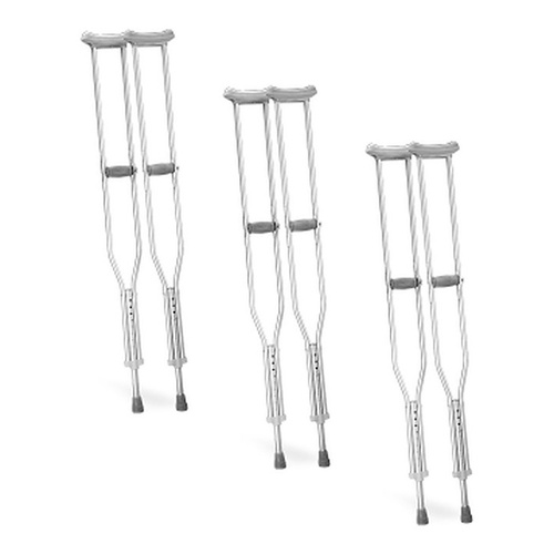 Making Life Easy Underarm Aluminium Crutches Youth Pair Pack of 3