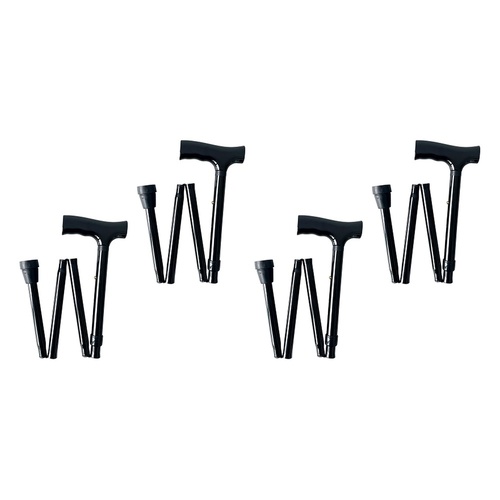 Making Life Easy Folding Walking Cane Black Pack of 4