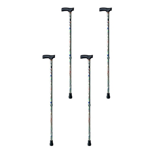Making Life Easy T Handle Walking Cane Green Pack of 4