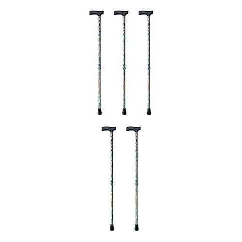 Making Life Easy T Handle Walking Cane Green Pack of 5
