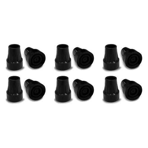 Making Life Easy Walking Cane Tip 19mm Black Pack of 6