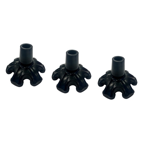 Making Life Easy Self-Standing Cane Tip 19mm Black Pack of 3