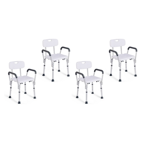 Making Life Easy Shower Chair Aluminium Armrest Pack of 4