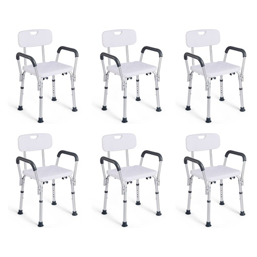 Making Life Easy Shower Chair Aluminium Armrest Pack of 6