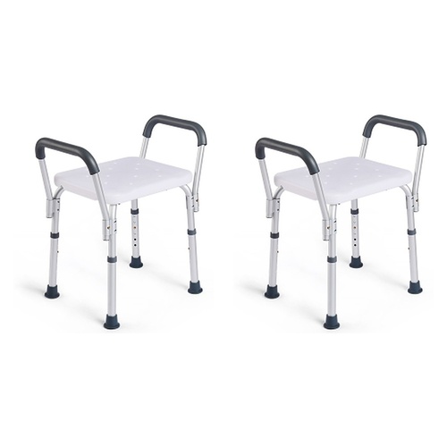 Making Life Easy Shower Stool Aluminium Armrest Pack of 2