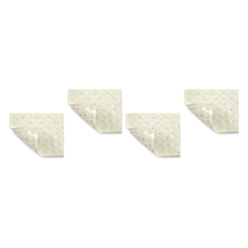 Making Life Easy Bath Shower Mat - Cream Pack of 4